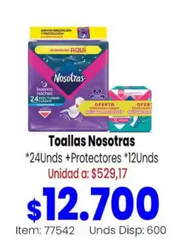 Mercamio Nosotras Toallas Nosotras oferta