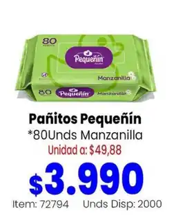 Mercamio Pequeñín pañitos manzanilla oferta