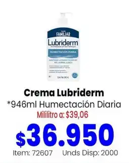 Mercamio Lubriderm crema humectación diaria oferta