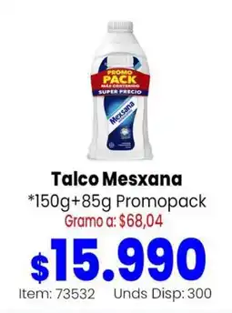 Mercamio Mesxana talco oferta