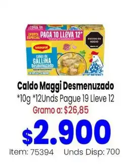 Mercamio Maggi caldo de gallina desmenuzado oferta