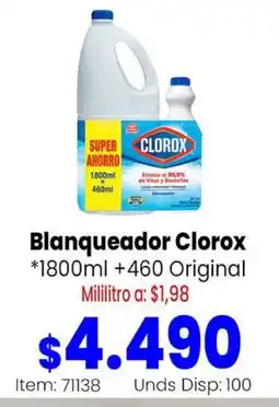 Mercamio Clorox blanqueador oferta