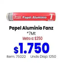 Mercamio Fanz Papel Aluminio oferta