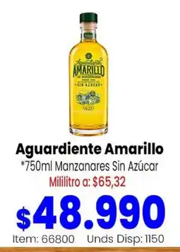 Mercamio Aguardiente Amarillo oferta