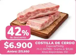 Belalcazar Costilla de cerdo oferta