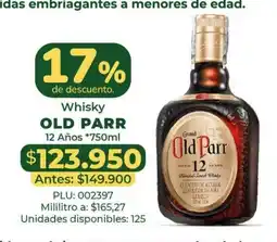 Belalcazar Whisky Old Parr 12 Años oferta
