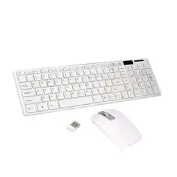 Falabella Teclado Con Protector Y Mouse Inalámbrico Ultra Delgado 1600 dpi Color Blanco oferta
