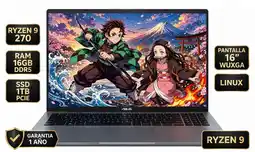 Falabella VIVOBOOK M3607HA AMD RYZEN 9 270, DDR5 16GB, SSD 1TB, PANTALLA 16 WUXGA,GRIS OSCURO oferta