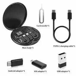 Falabella Kit Adaptador Carga Rápida 60W con Cable USB-C y Conectores Intercambiables oferta