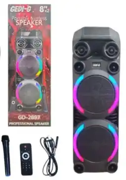 Falabella Parlante Portatil GD-2897 8 Pulgadas Pantalla Led RGB Microfono oferta