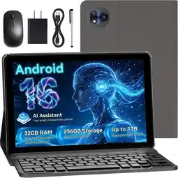 Falabella Tablet Android 16 2026 con teclado, tableta AI de 10.1 pulgadas, 32 GB oferta