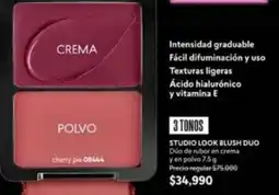 Cyzone Cherry - studio look blush duo duo de rubor en crema y en polvo 7.5 g pie 08444 oferta