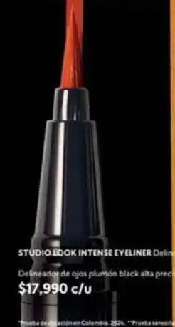 Cyzone Intense - studio look intense eyeliner delineador de ojos plumón black alta precisión oferta