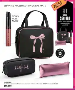 Cyzone Nude - set de neceseres + labial mate oferta