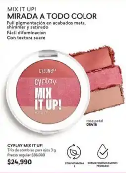 Cyzone Textura - cyplay mix it up! trio de sombras oferta