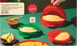 Nova Venta Set 3 empanaderas rojas y verde oferta