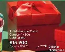 Nova Venta Noel - galletas cofre carrusel ax 80g cod: 46690 oferta