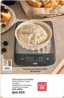 Nova Venta Kalley - gramera de cocina oferta