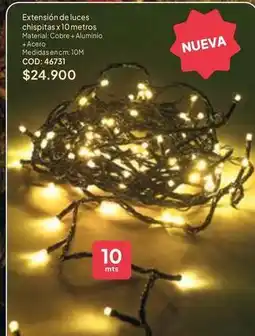 Nova Venta Extensión de luces chispitas x 10 metros cod: 46731 oferta