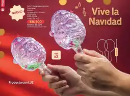 Nova Venta Noel - set x 2 maracas luminosas papá oferta