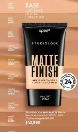 Cyzone Finish - studio look base matte finish 06522 oferta