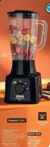 Nova Venta Imusa - licuadora oferta
