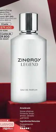 Nova Venta Nova - zinergy legend eau de parfum 80ml oferta