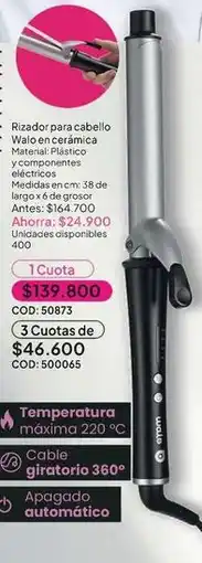 Nova Venta Máxima - rizador para cabello walo en cerámica oferta