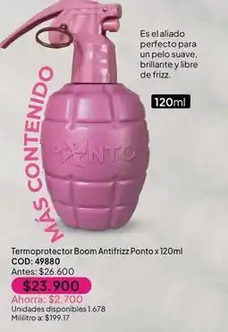Nova Venta Es - termoprotector boom antifrizz ponto x 120ml cod: 49880 oferta