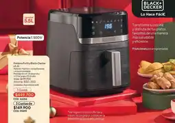 Nova Venta Black & decker - freidora purify black+decker 5.5l oferta