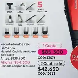 Nova Venta Recortadora de pelo gama 566 oferta
