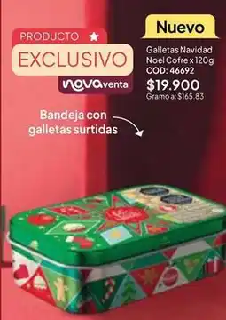Nova Venta Exclusivo - galletas navidad noel cofre x 120g cod: 46692 oferta