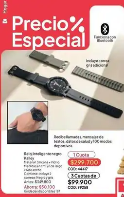 Nova Venta Especial - reloj inteligente negro oferta
