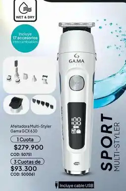 Nova Venta Ga.ma - afeitadora multi-styler gama gcx630 oferta