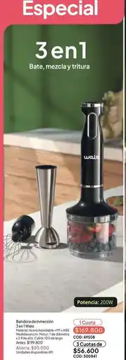 Nova Venta Especial - 3 en 1 batidora de inmersión oferta