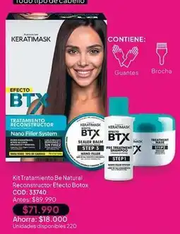 Nova Venta Mask - kit tratamiento be natural reconstructor efecto botox cod: 33740 oferta