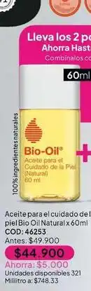Nova Venta Bio oil - aceite para el cuidado de la piel natural x 60ml oferta