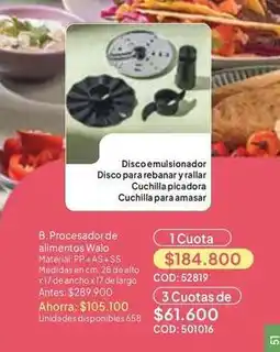 Nova Venta Procesador de alimentos oferta