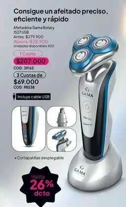 Nova Venta Ga.ma - afeitadora gama rotary 1527 usb oferta