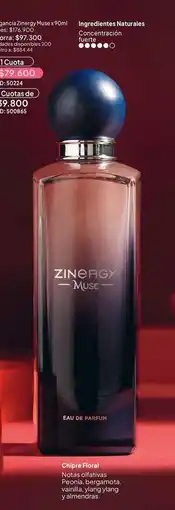 Nova Venta Zinergy muse eau de parfum oferta