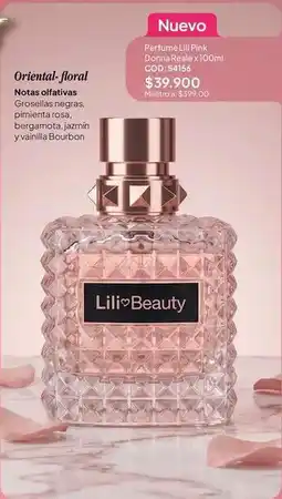 Nova Venta Lili pink - perfume l'ili pink donna reale x 100ml oferta