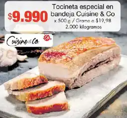 Metro Cuisine & Co Tocineta especial en bandeja oferta
