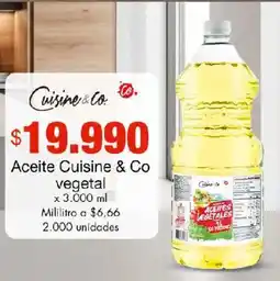 Metro Cuisine & Co. Aceite vegetal oferta