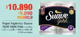 Metro Suave Gold papel higiénico triple hoja oferta