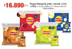 Metro Margarita papas pollo natural limon o bbq oferta