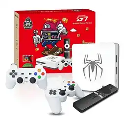 Falabella CONSOLA DE VIDEOJUEGOS RETRO G7 ANDROID TV BOX CON 2 CONTROLES – BLANCA oferta