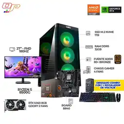 Falabella COMPUTADOR GAMER R5 8500G+ RTX5060 8GB+ MONITOR 27 180HZ 1ms+ RAM 32GB+SSD 1TB oferta