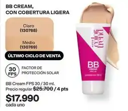 Avon Solar - bb cream oferta