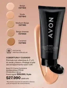 Avon Avon - cc cream corrector multibeneficios fps 50 oferta