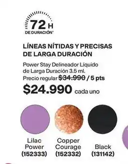 Avon Power stay delineador líquido de larga duración 3.5 ml oferta